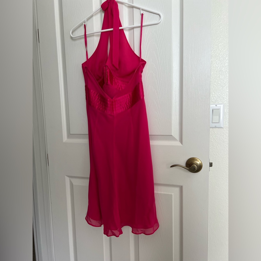 Pink halter dress